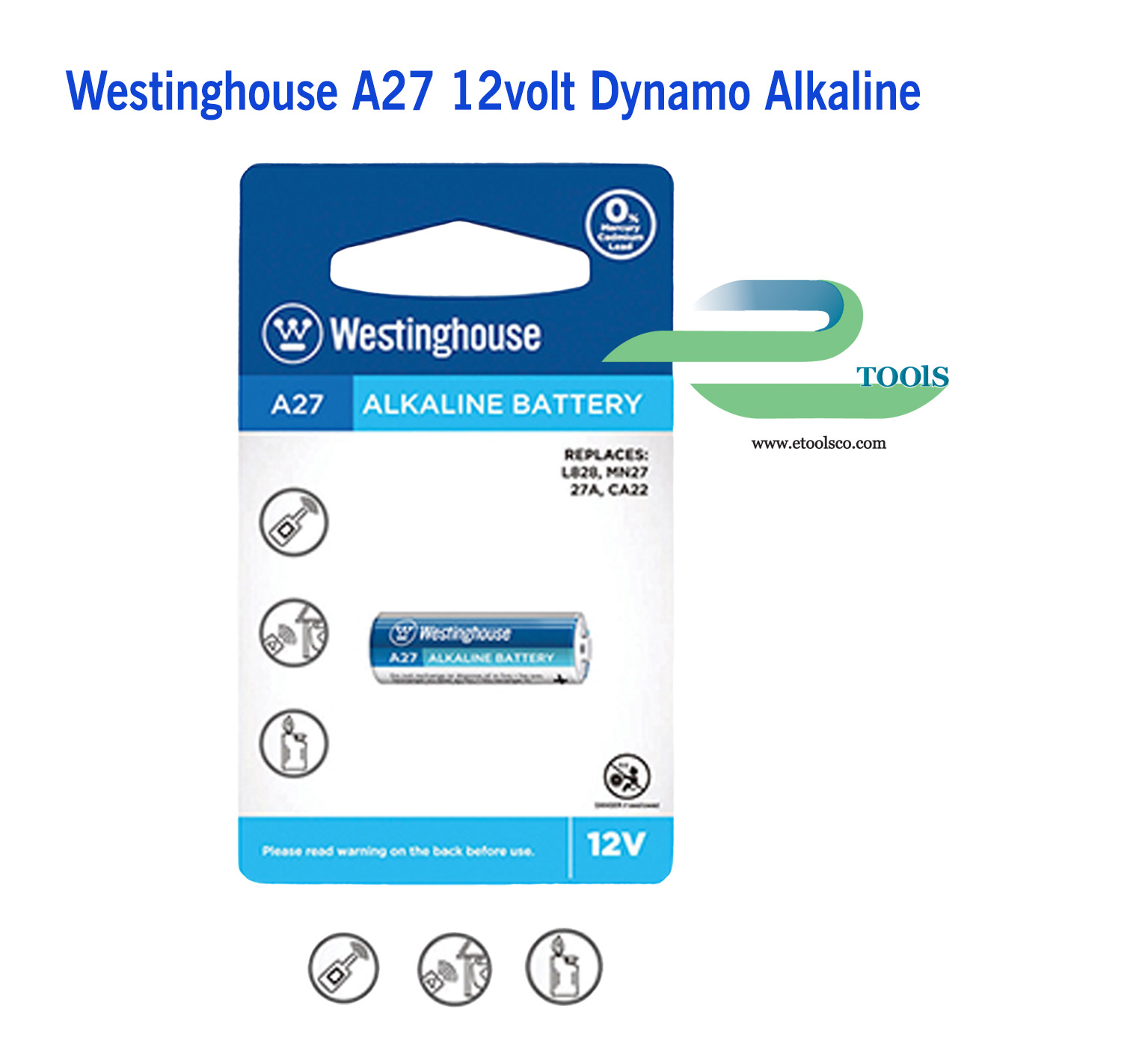 باطری ریموتی آلکالاین وستینگهاوس A27