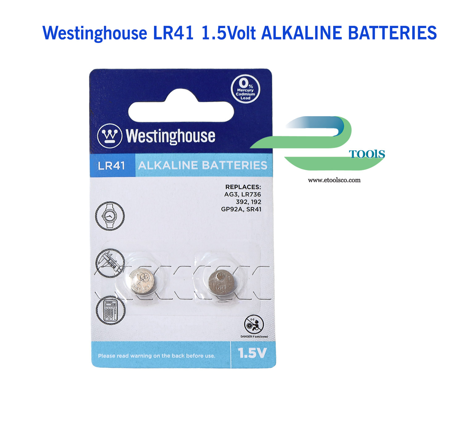 باطری سکه ای آلکالاین وستینگهاوس LR41