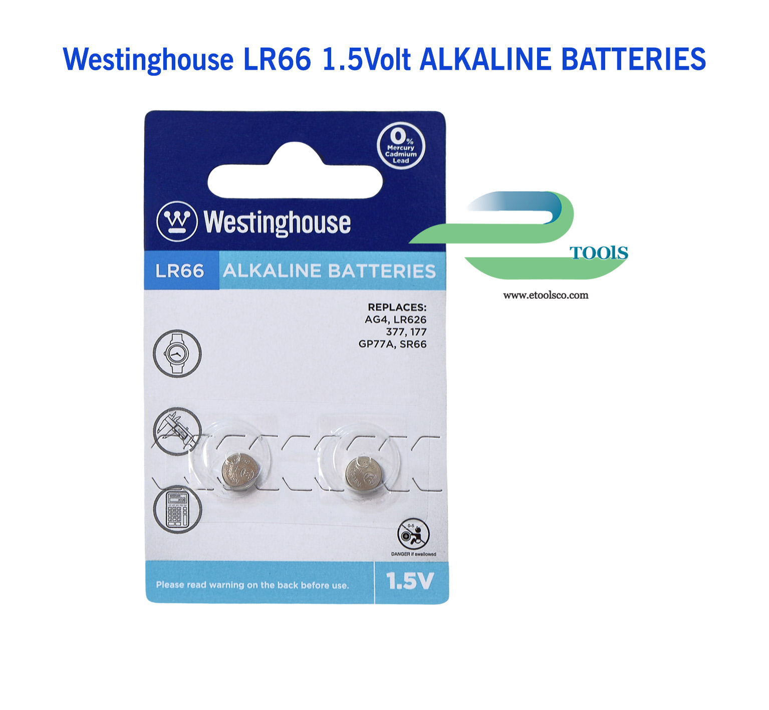 باطری سکه ای آلکالاین وستینگهاوس LR66