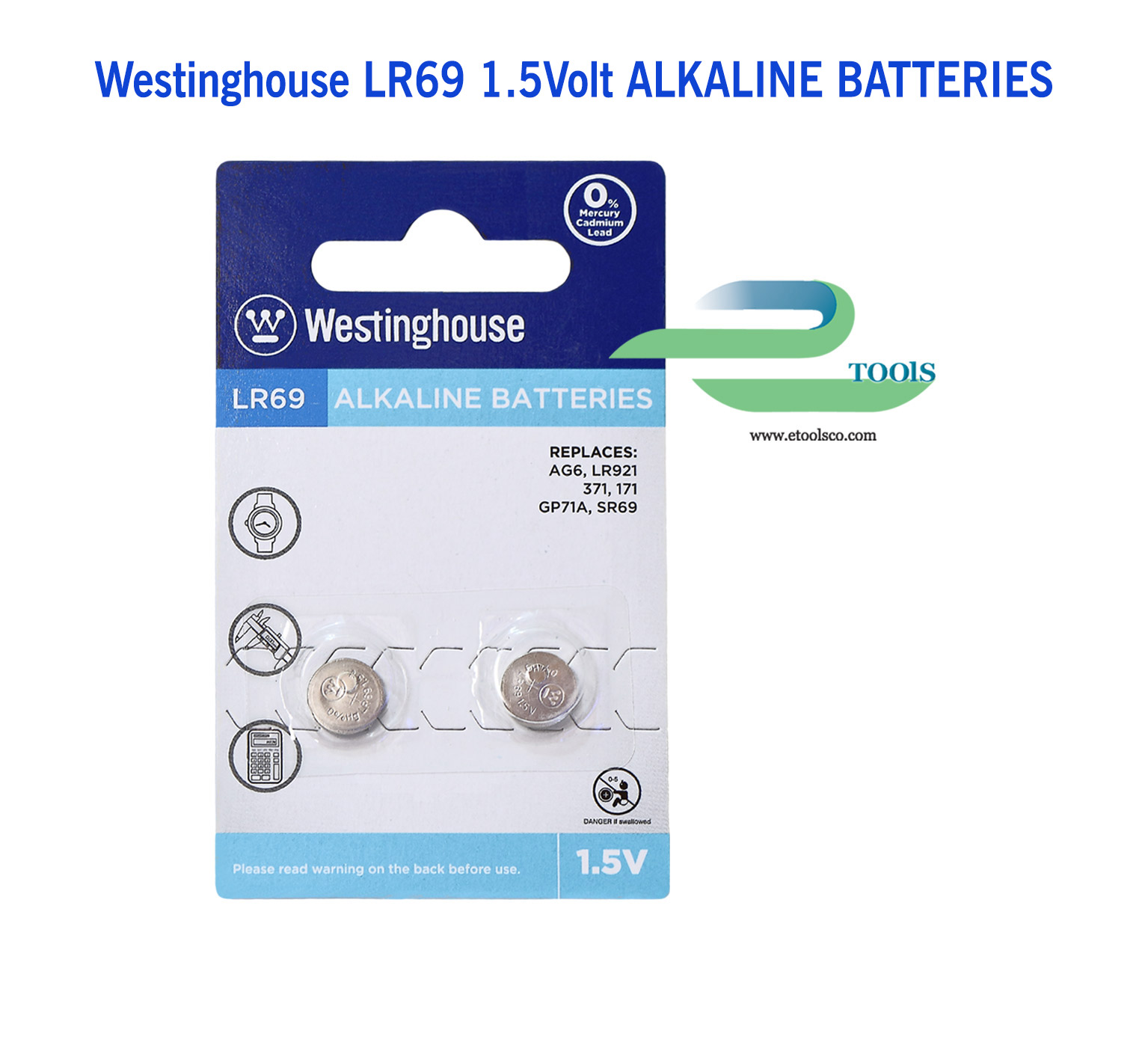 باطری سکه ای آلکالاین وستینگهاوس LR69