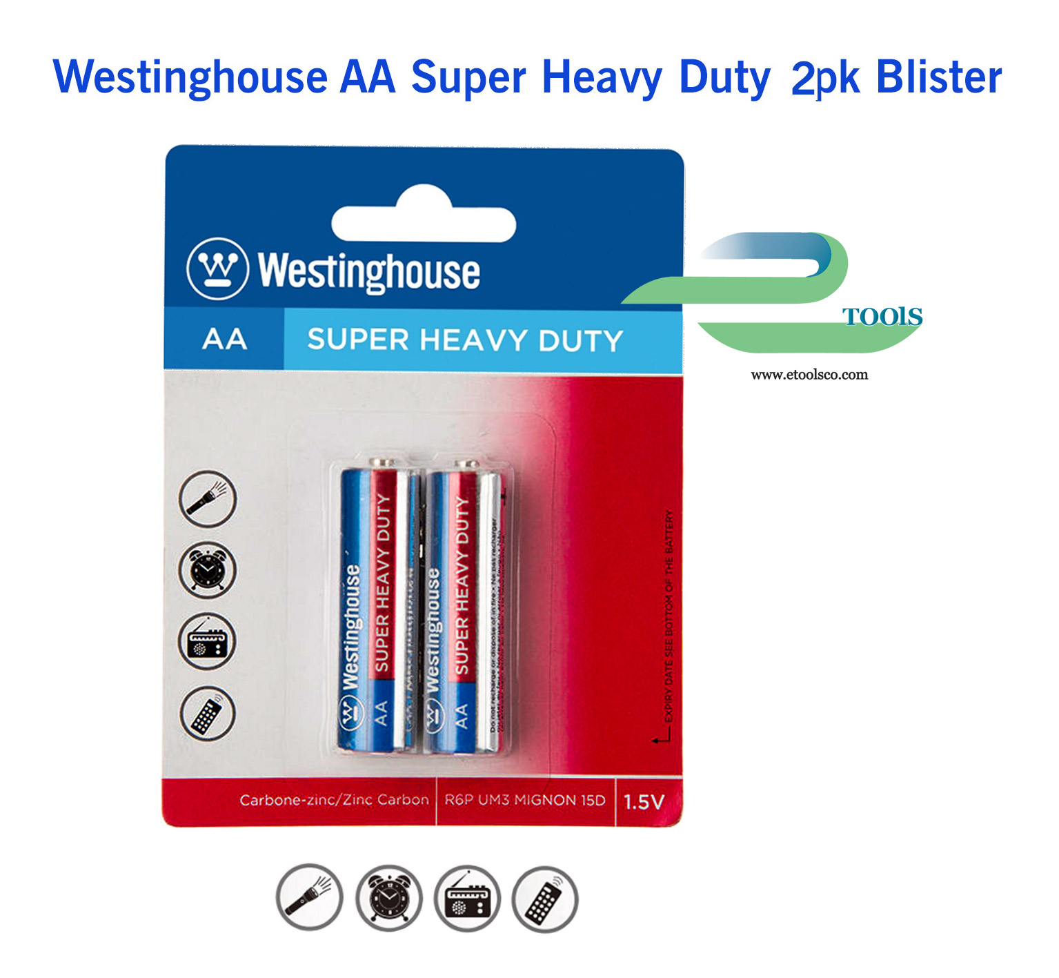 باطری قلمی وستینگهاوس 2 عددی کارتی