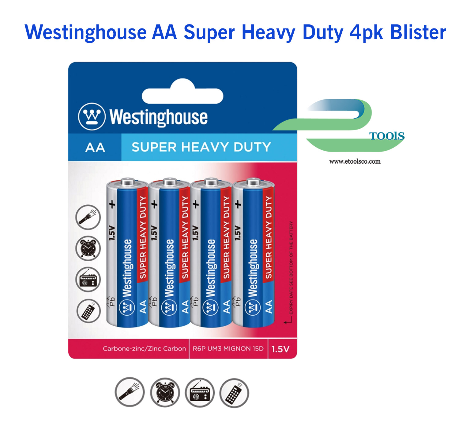 باطری قلمی وستینگهاوس 4 عددی کارتی